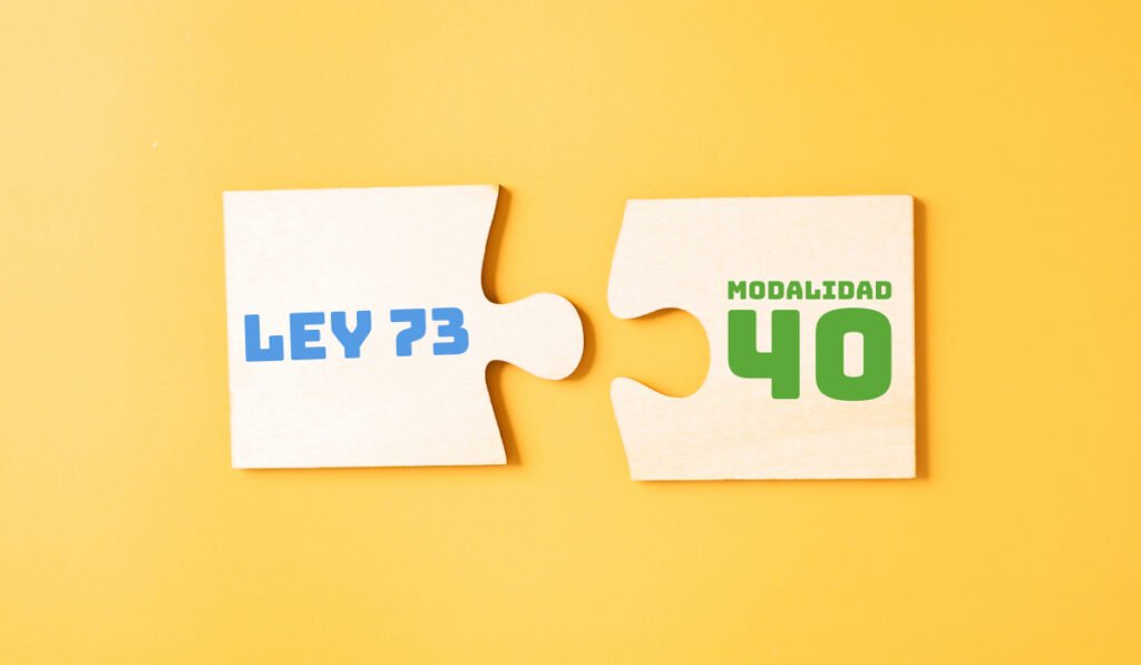 imagen d ela ley 73 con modalidad 40
