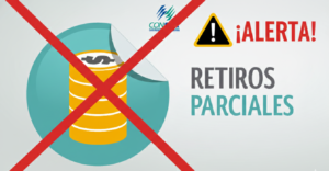 alerta sobre retiros parciales